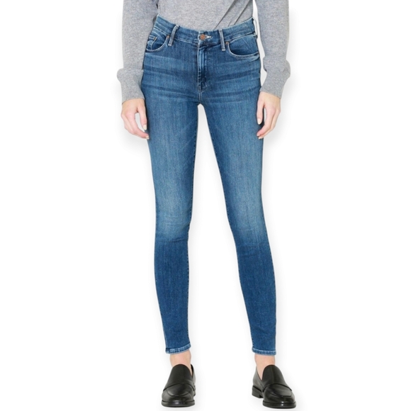 Mother The Looker Jeans in Groovin Blue Skinny Jeans 25 - Picture 1 of 16